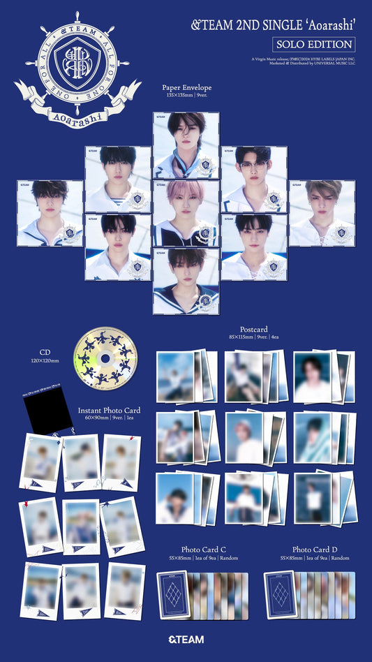 &TEAM | Aoarashi (Member Solo Jacket EJ CD)