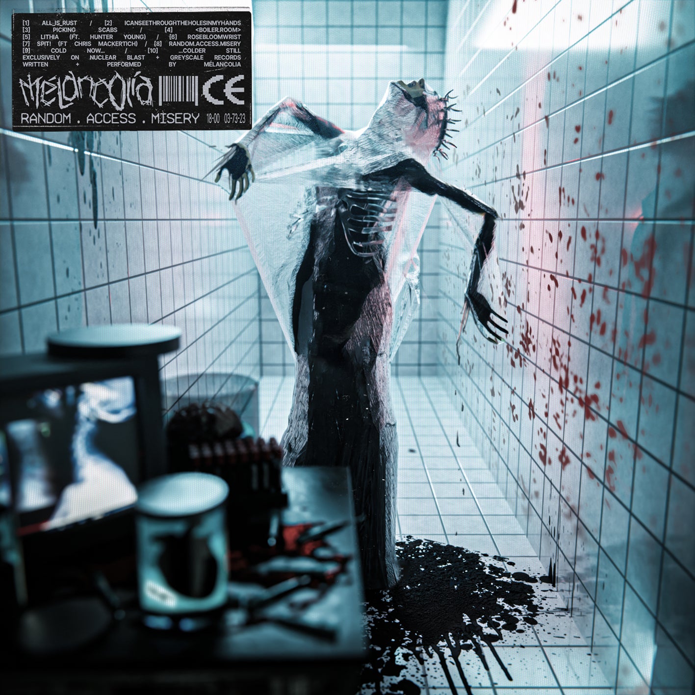 Random.Access.Misery (Turquoise Transp. Red Opaque Black Splatter Vinyl)