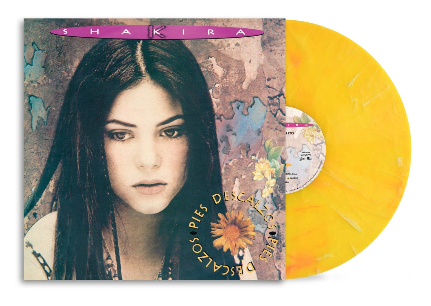 Pies Descalzos (30Th Anniversary Vibrant Yellow W/Red Swirl Marble Colored Vinyl)
