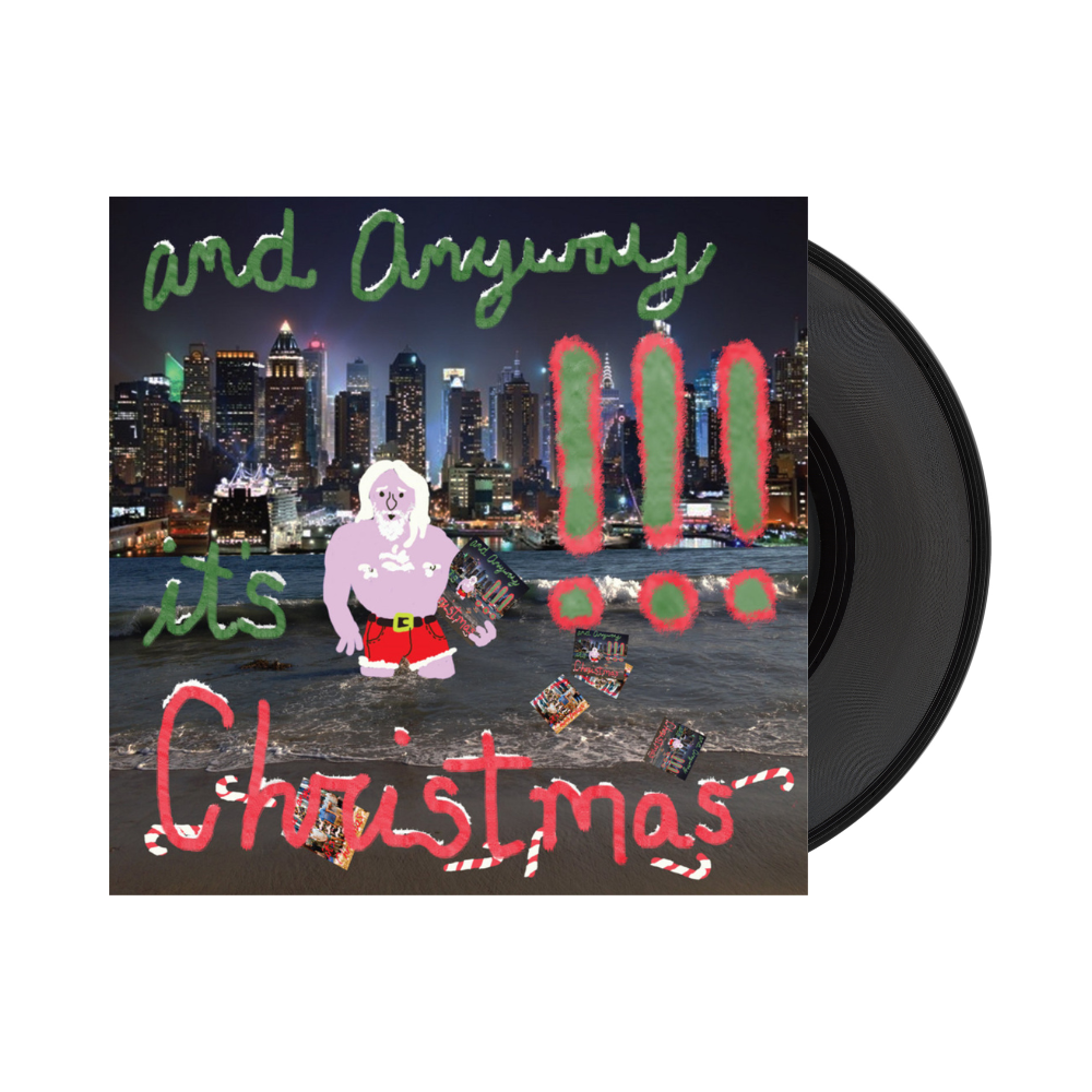 !!! (Chk Chk Chk) – And Anyway It’s Christmas 7-inch vinyl cover