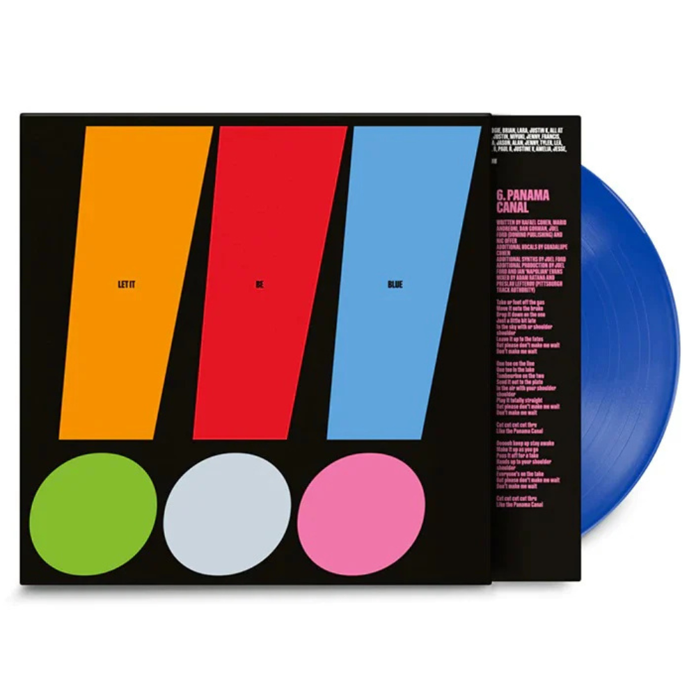 !!! Let It Be Blue indie exclusive blue vinyl LP front cover