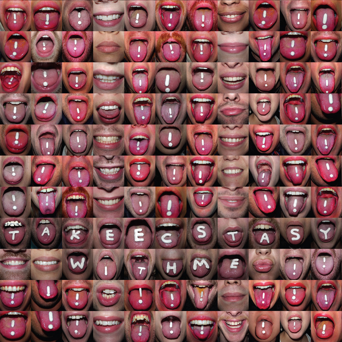 !!! (Chk Chk Chk) – Take Ecstasy With Me / Get Up 12" vinyl cover