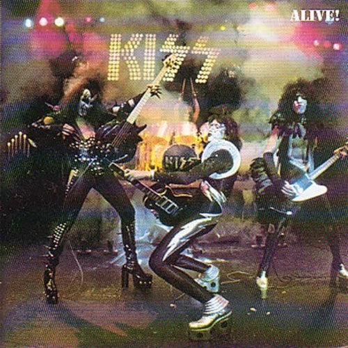 Alive!: 50th Anniversary Edition (Limited Edition, White & Gold Cornetto w/Black Splatter Colored Vinyl, Gold Foil Gatefold Jacket, Bonus Poster) (2 Lp's)