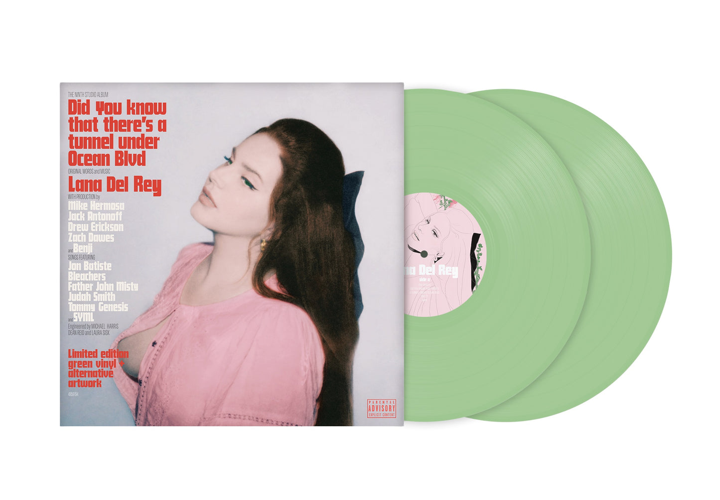 Lana Del Rey - Did you know that there’s a tunnel under Ocean Blvd (2LPs | Light Green Vinyl, Indie Exclusive, Alt. Cover) Light Green
