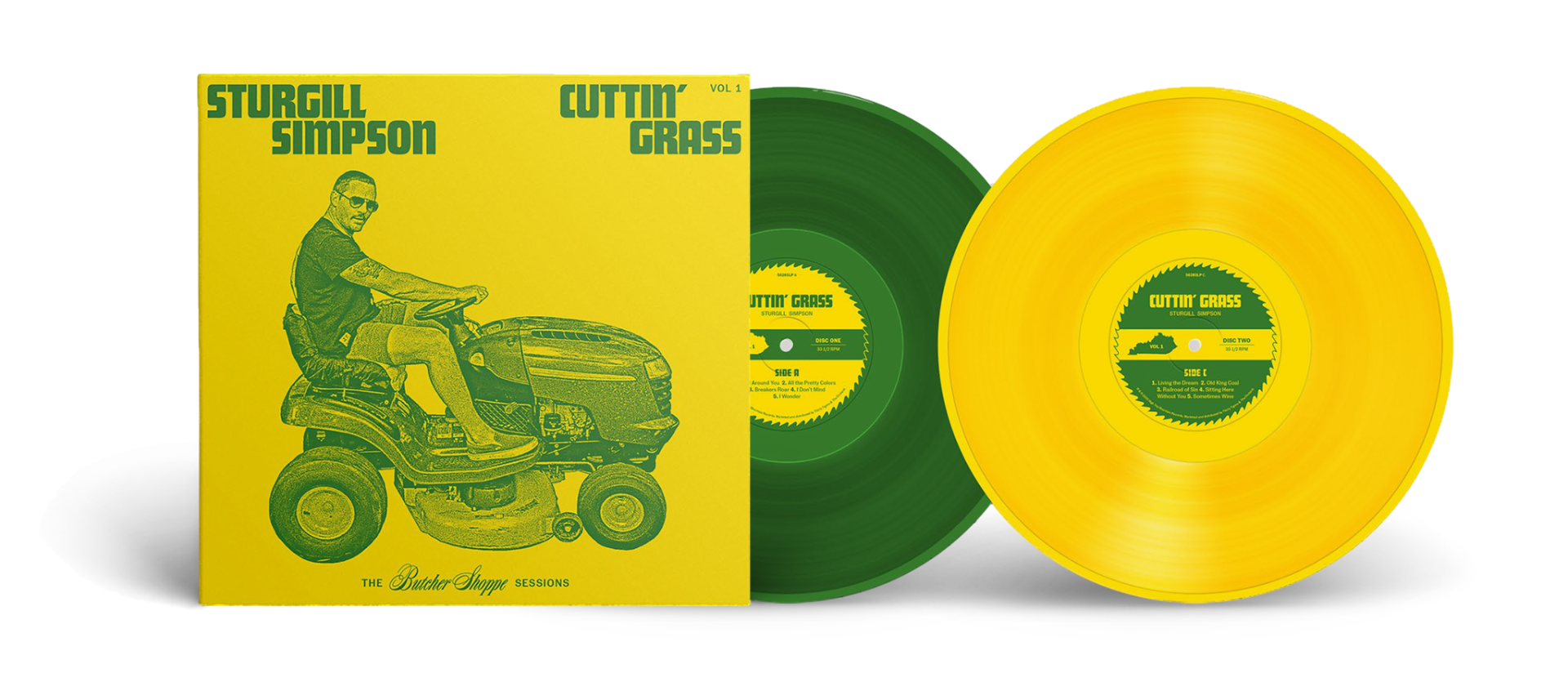Cuttin' Grass - Vol. 1 (The Butcher Shoppe Sessions) INDIE Exclusive Green and Yellow vinyl