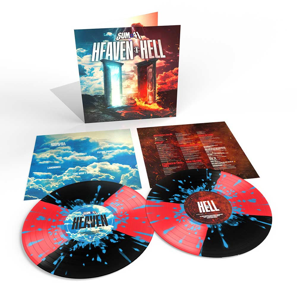 Sum 41 | Heaven :x: Hell (LP, Indie Exclusive, Colored Vinyl, Red & Black Quad W/ Blue Splatter)
