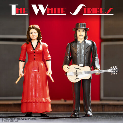 Super7 - White Stripes - ReAction Figures Wv1 - Get Behind Me Satan 2-Pack (Action Figure, Collectible)