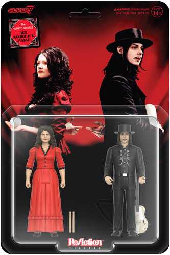 Super7 - White Stripes - ReAction Figures Wv1 - Get Behind Me Satan 2-Pack (Action Figure, Collectible)